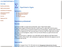 Tablet Screenshot of dipartimentosigma.com
